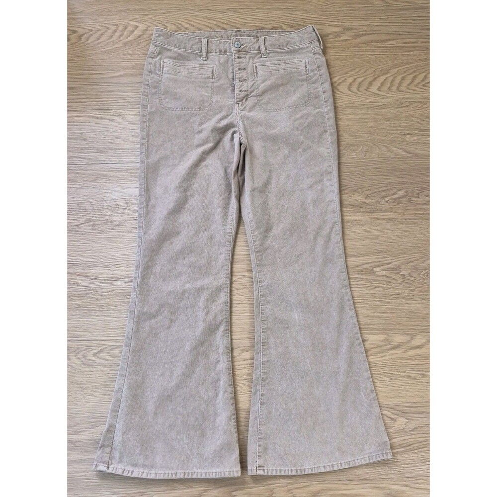 American Eagle Jeans Womens 14 Hi Rise Stretch Corduroy Button Fly Pants 32x31